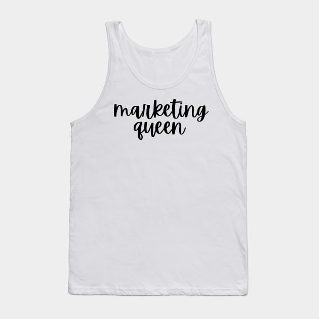 Marketing Queen - Marketing Sticker Tank Top by Toad House Pixels